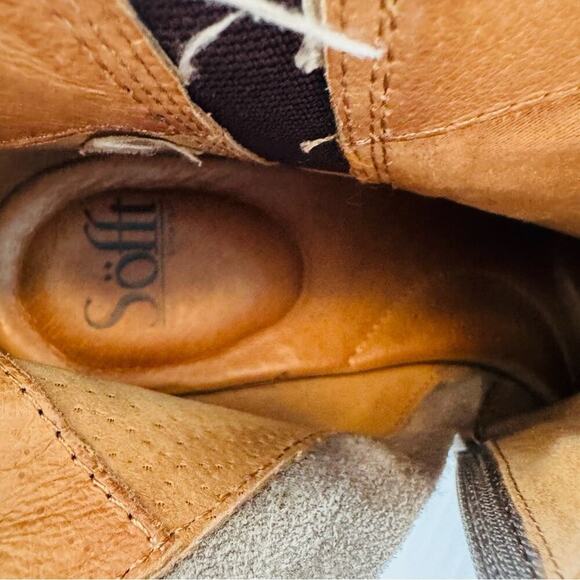 Sofft Wilton pietra grey stacked heeled bootie suede size 11 - Picture 9 of 9